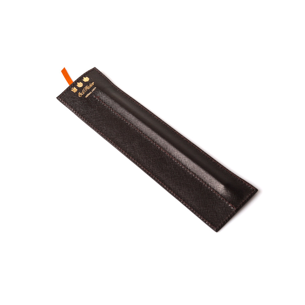 Miniwerkzeugtasche aus Leder mit Stift und Lineal